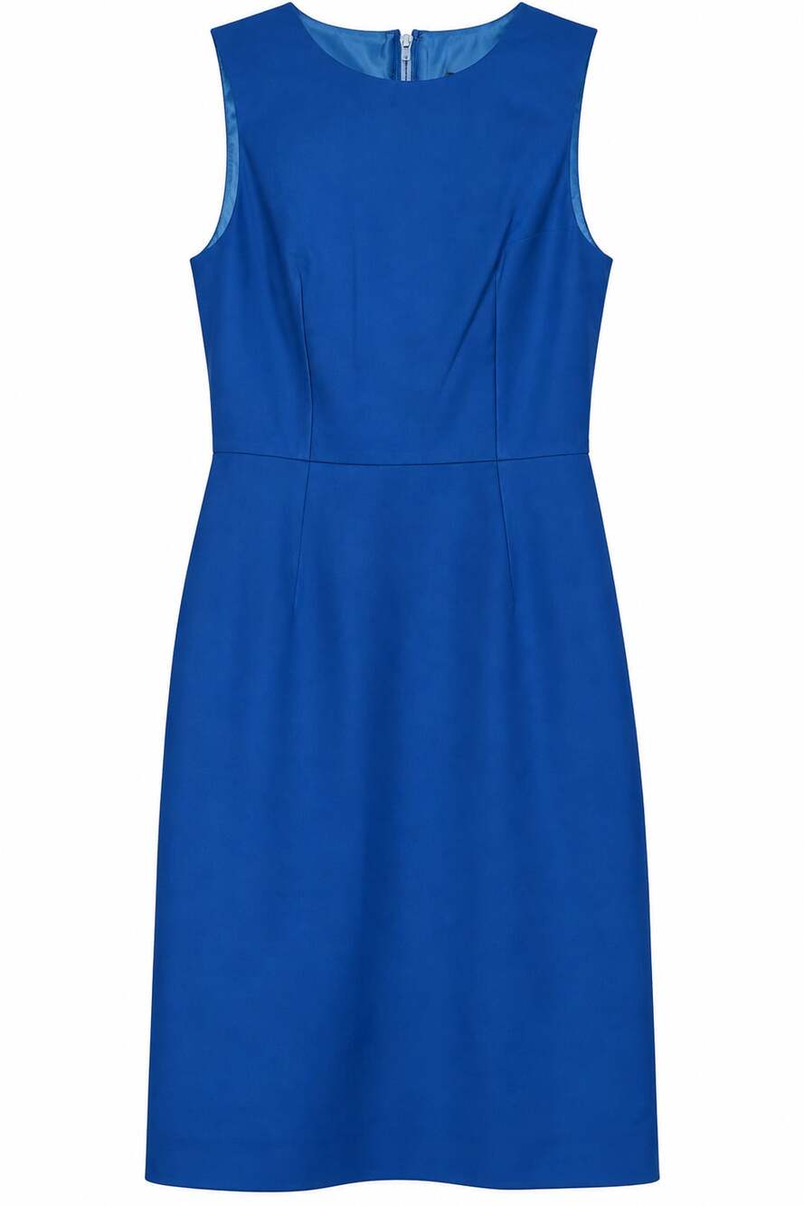 J. Crew Sleeveless Sheath Dress Size 2 Blue